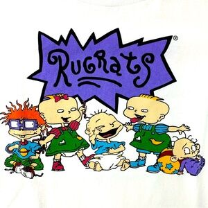 Vintage Rugrats 1998 T Shirt Viacom RARE Men L Tommy Chuckie SEALED